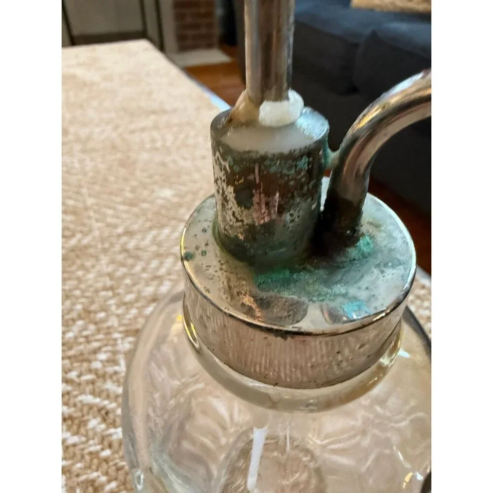 Glass pump soap dispenser